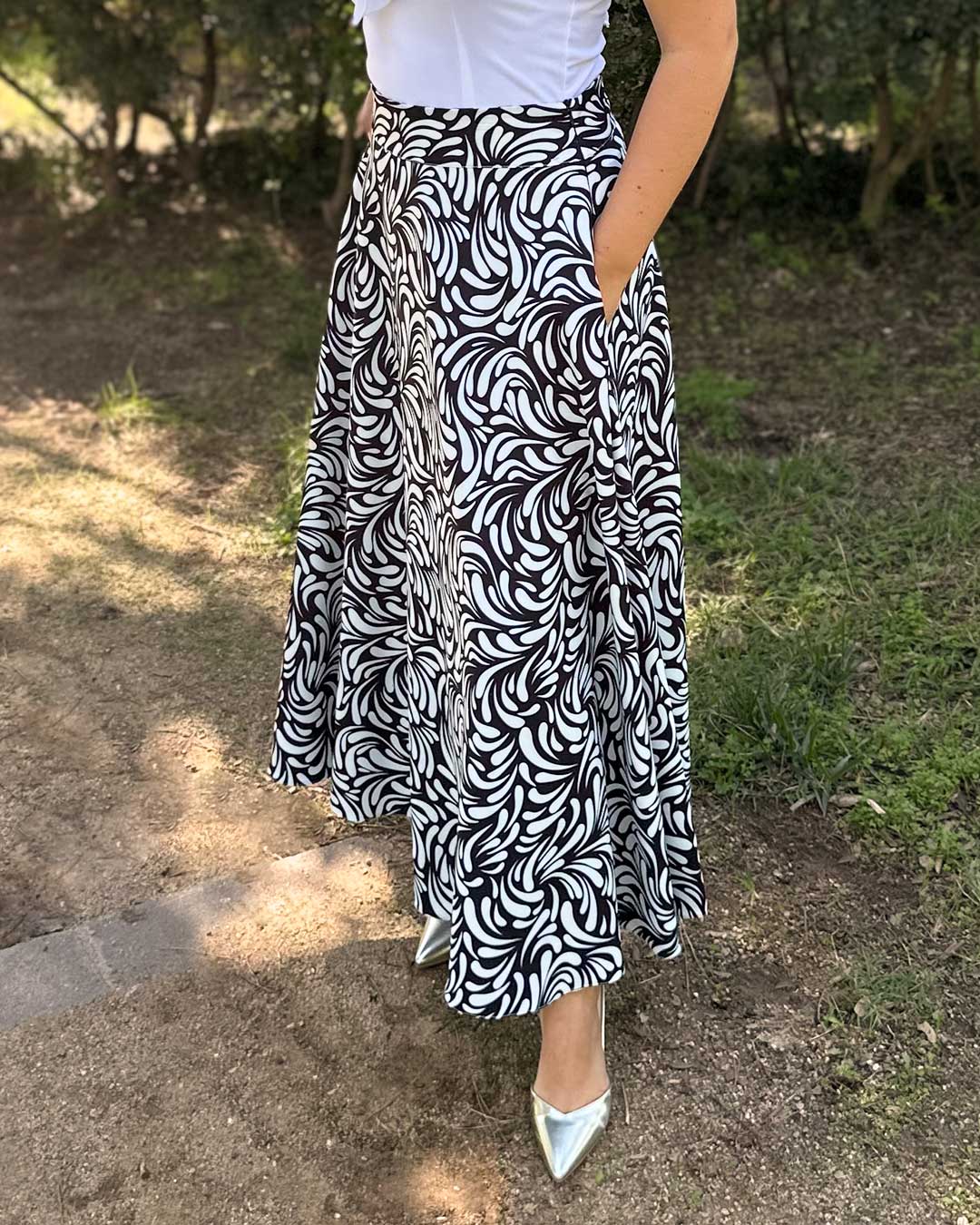 Falda plisada