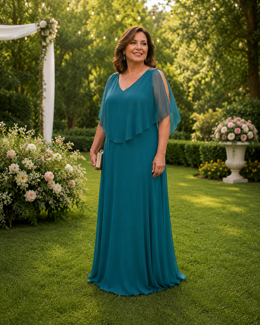 Vestido Alegría verde pato