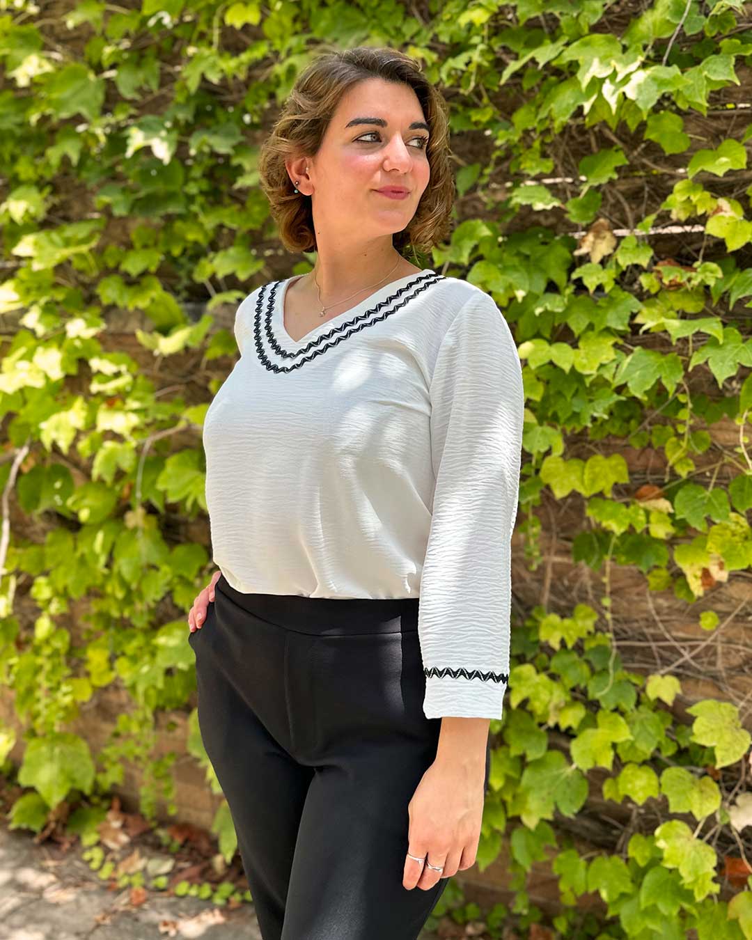 Blusa zig-zag