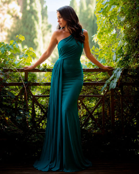 Vestido Anturio turquesa