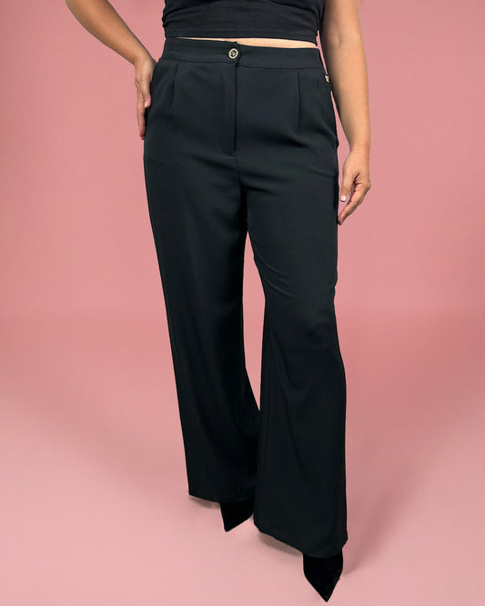 Pantalón crepe negro
