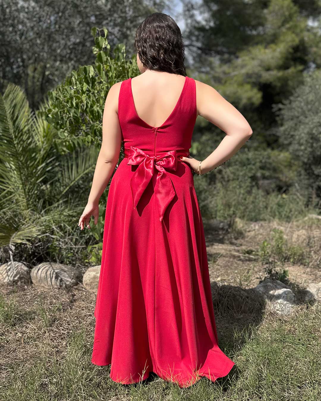 Vestido magnolia cherry